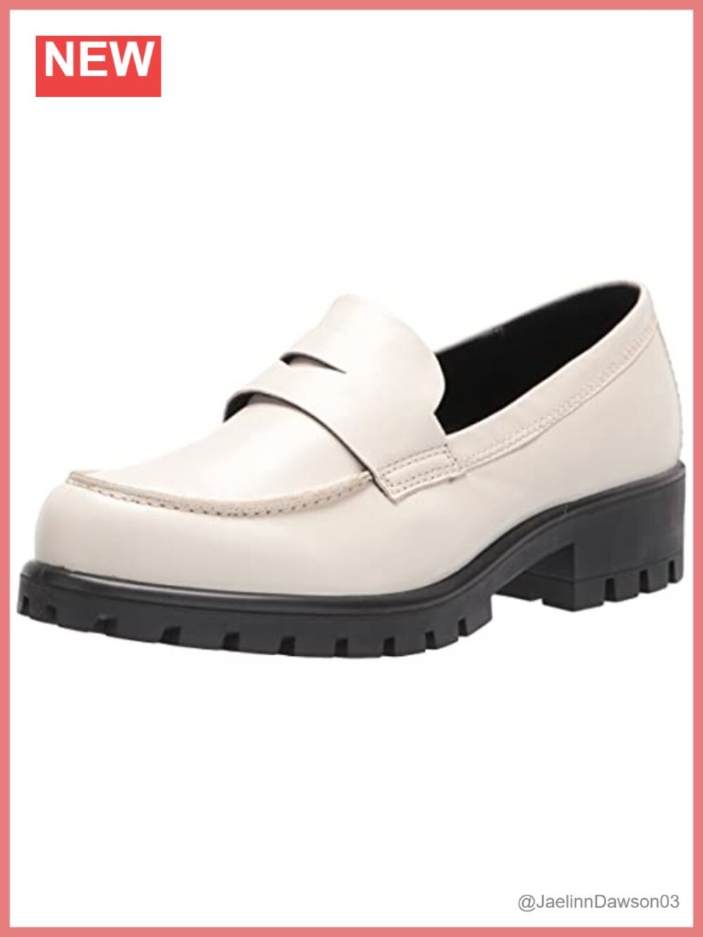 ECCO Women's Modtray Penny Loafer Leather Slip-On Comfort Flats